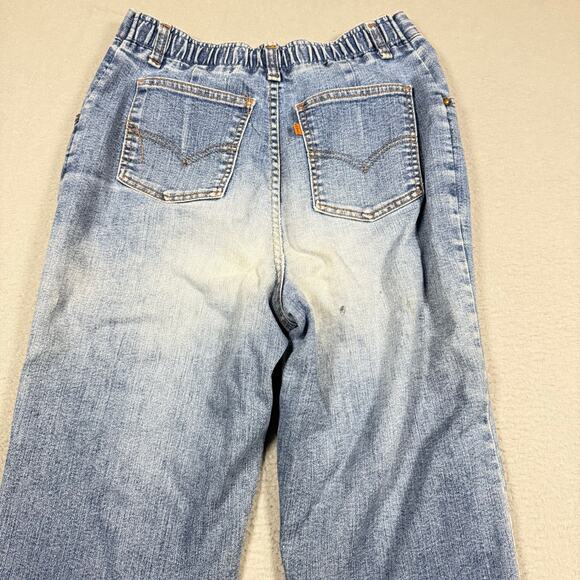 Vintage Levi's Orange Tab High Waist Elastic Back Baggy Straight Leg Jeans - 29 - Picture 6 of 9